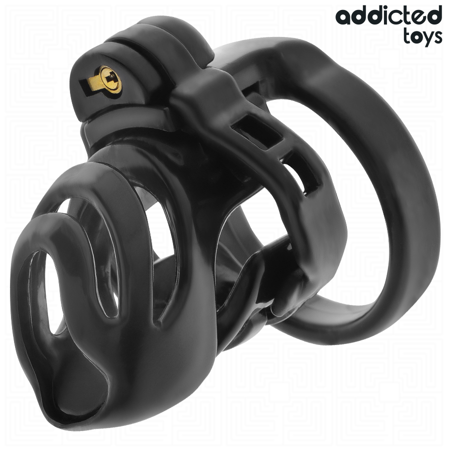 ADDICTED TOYS LOCKED - CAGE À PÉNIS À VERROUILLAGE ÉTERNEL 9 CM – Image 2