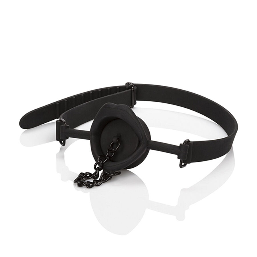 CALEXOTICS - SCANDAL BÂILLON AVEC PLUG EN SILICONE NOIR – Image 2