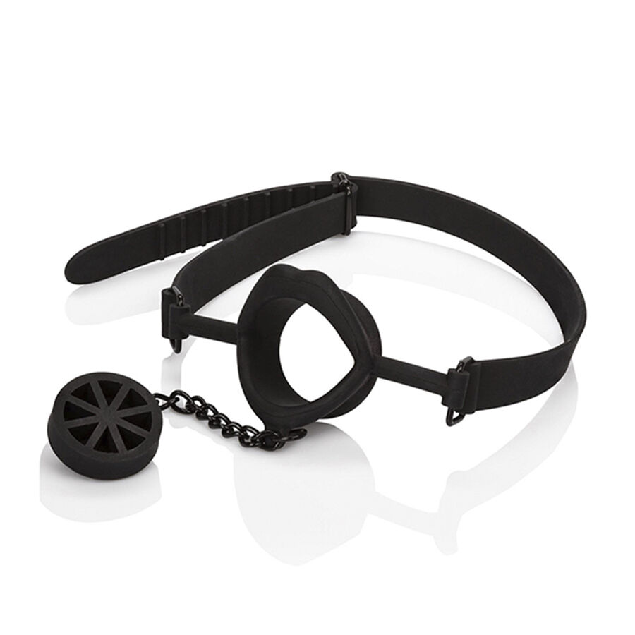 CALEXOTICS - SCANDAL BÂILLON AVEC PLUG EN SILICONE NOIR