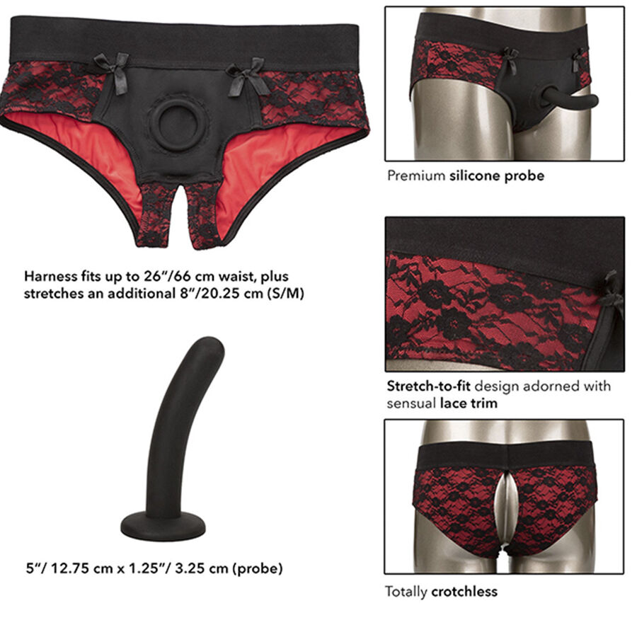 CALEXOTICS - SCANDAL ENSEMBLE CULOTTE SANS ENTREJAMBE AVEC GODE TAILLE S/M – Image 6