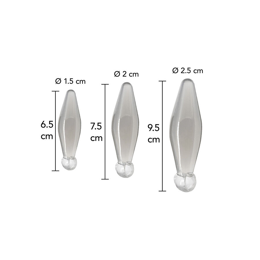 TOYJOY - JEU ANAL FINGER RIMMER 3 PIÈCES TRANSPARENT – Image 2
