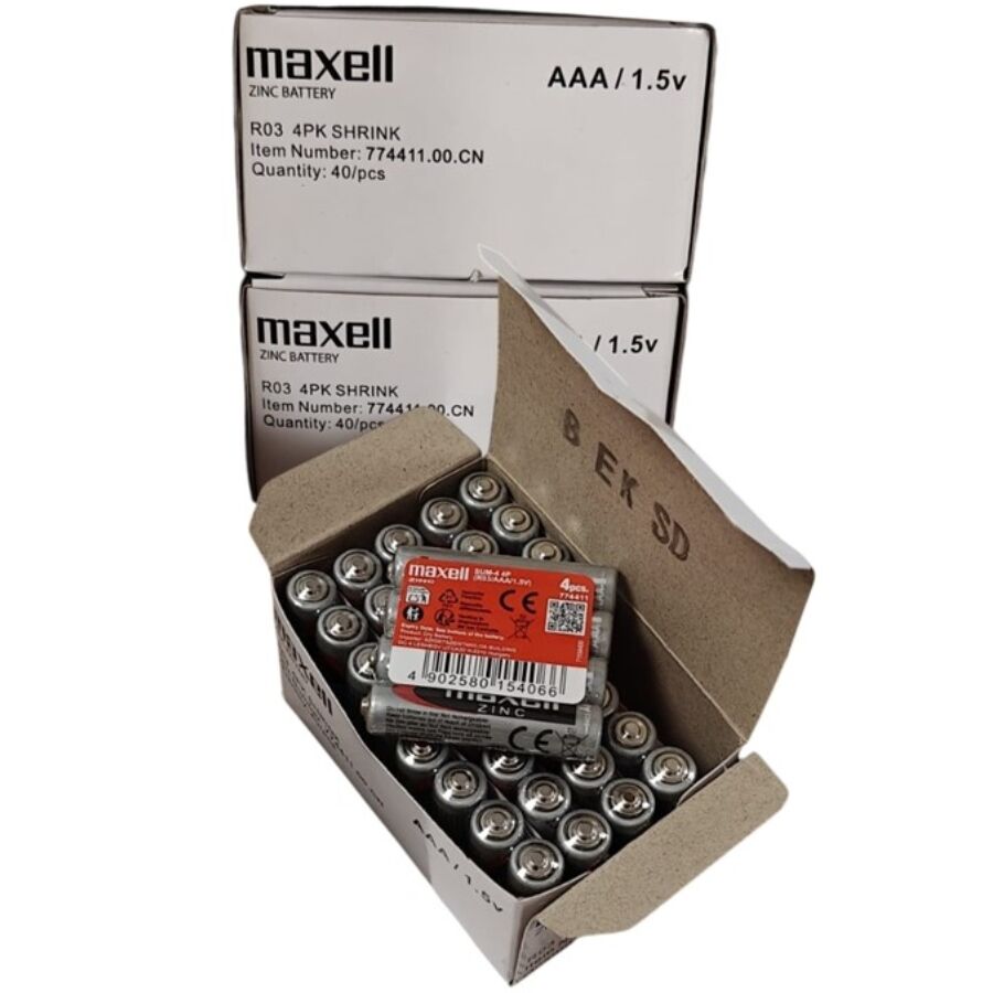MAXELL - BATTERIE AU MANGANÈSE AAA R03 RÉTRACTABLE*4 – Image 2