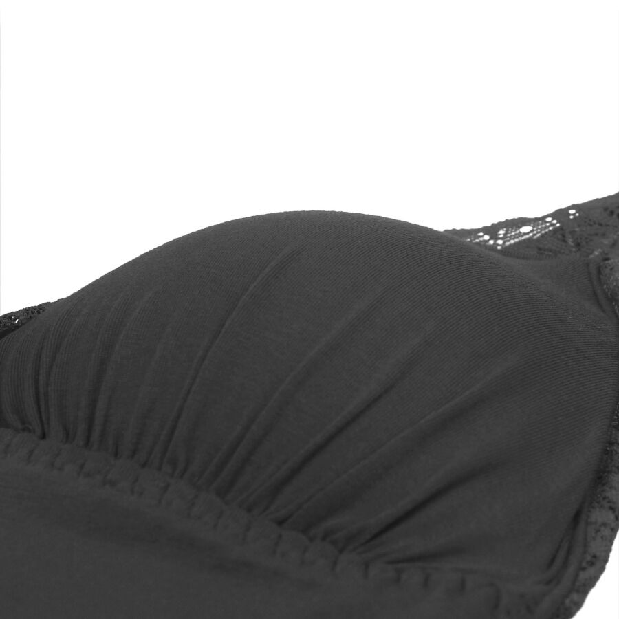 SUBBLIME - TEDDY DÉTAIL DENTELLE FLORALE NOIR S/M – Image 12
