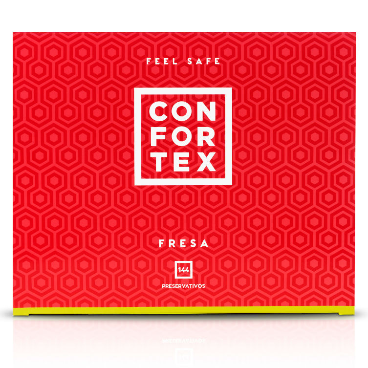 CONFORTEX - CONDOM FRAISE 144 UNITÉS – Image 2