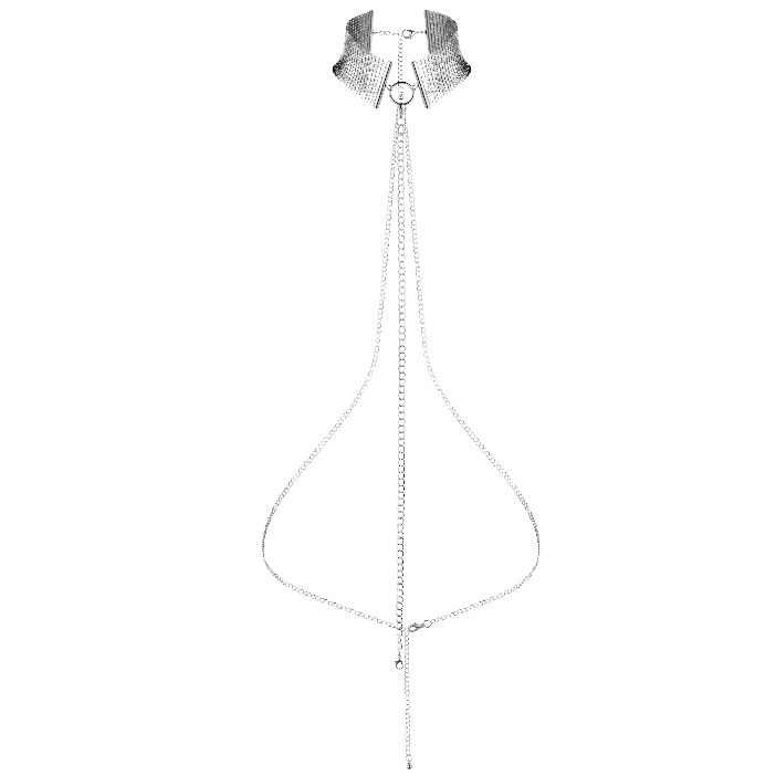 BIJOUX - DÉSIR MÉTALLIQUE COLLIER MÉTALLISÉ ARGENT – Image 2