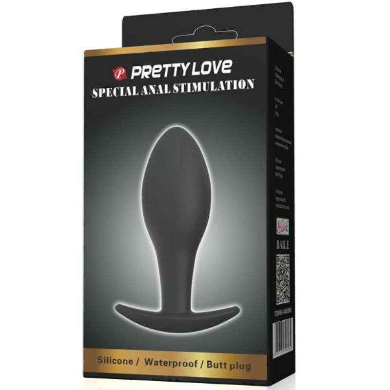 PRETTY LOVE - PLUG ANAL ANCRE EN SILICONE 8.5 CM NOIR – Image 6