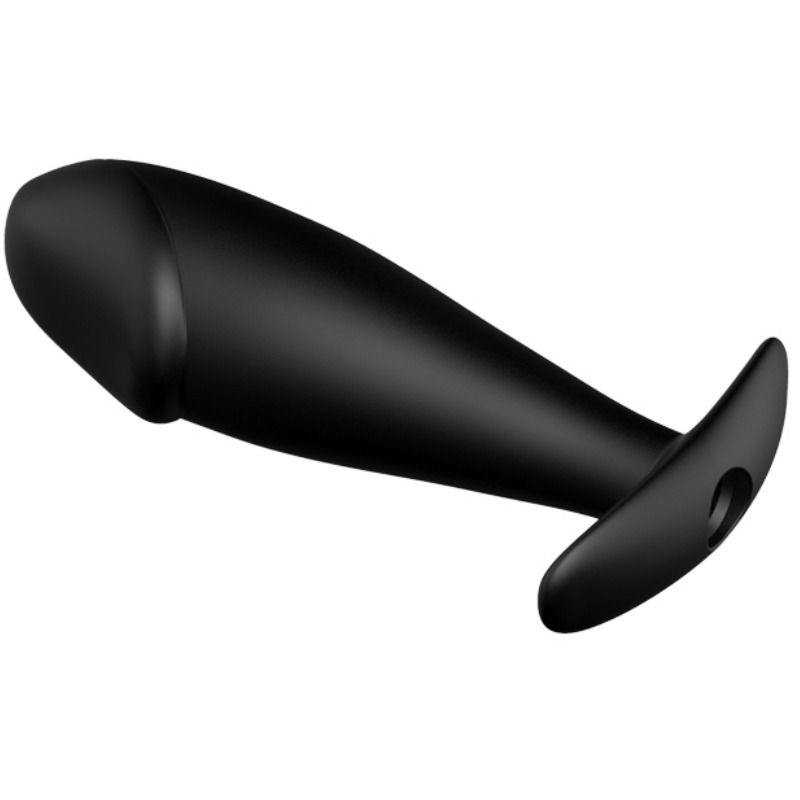 PRETTY LOVE - PLUG ANAL EN SILICONE FORME PÉNIS ET 12 MODES DE VIBRATION NOIR – Image 3