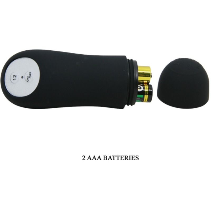 PRETTY LOVE - PLUG ANAL EN SILICONE FORME PÉNIS ET 12 MODES DE VIBRATION NOIR – Image 6