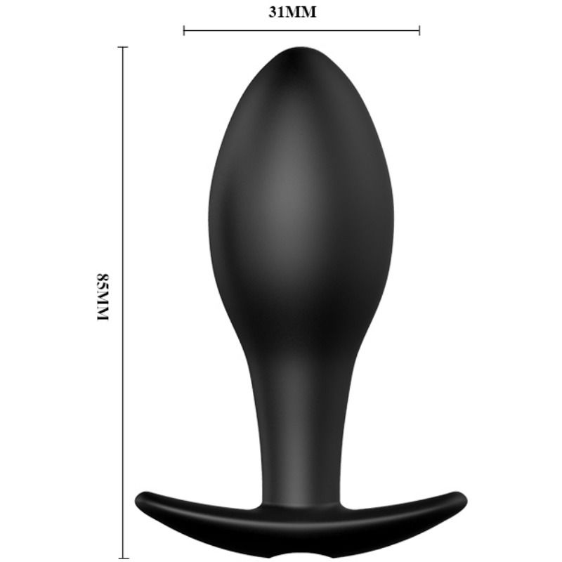 PRETTY LOVE - PLUG ANAL FORME DANCRE SILICONE 12 MODES DE VIBRATION NOIR – Image 7