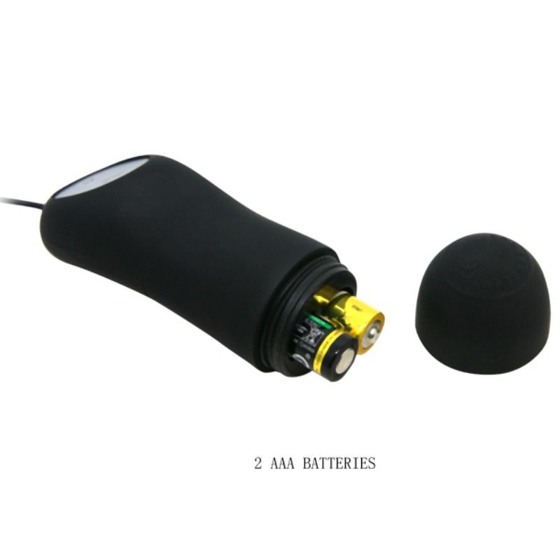 PRETTY LOVE - PLUG ANAL EN SILICONE 12 MODES DE VIBRATION NOIR – Image 6