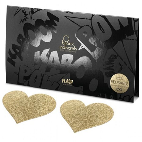 BIJOUX - INDISCRETS CACHE-METONS FLASH COEUR DOR? – Image 4