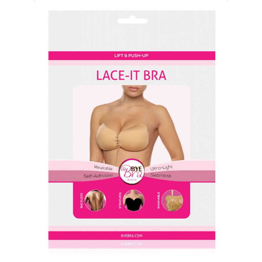 BYE-BRA - LACE-IT RENFORCEMENT PUSH-UP BEIGE BONNET D – Image 2