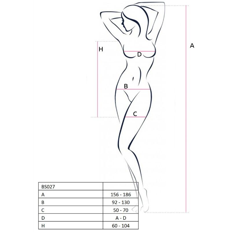 PASSION - FEMME BS027 BODYSTOCKING BLANC STYLE ROBE TAILLE UNIQUE – Image 2