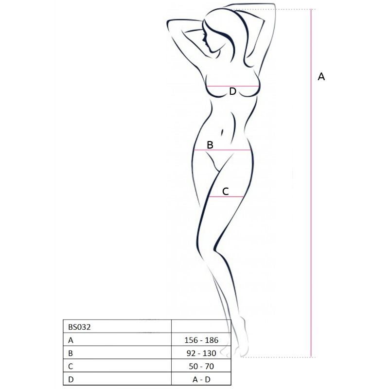 PASSION - FEMME BS032 BODYSTOCKING NOIR TAILLE UNIQUE – Image 3
