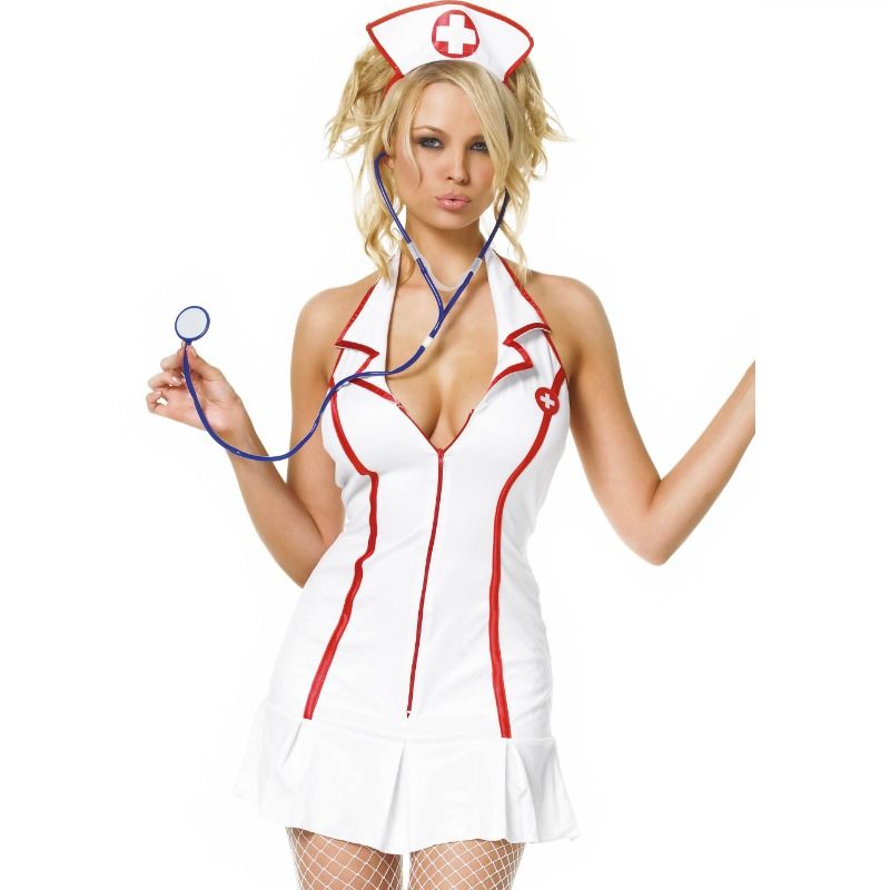 LEG AVENUE - COSTUMES - ROBE DINFIRMIÈRE EN CHEF ENSEMBLE 3 PIÈCES TAILLE S/M – Image 2