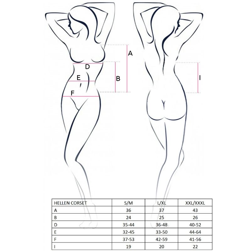 PASSION - FEMME HELLEN CORSET NOIR TAILLE S/M – Image 2