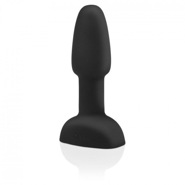 B-VIBE - RIMMING TÉLÉCOMMANDE PLUG ANAL PETITE NOIR – Image 8
