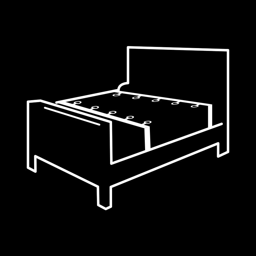 FETISH SUBMISSIVE - ENSEMBLE DE LIENS DE LIT DE LUXE AVEC DOUBLURE EN NOPRÈNE – Image 3