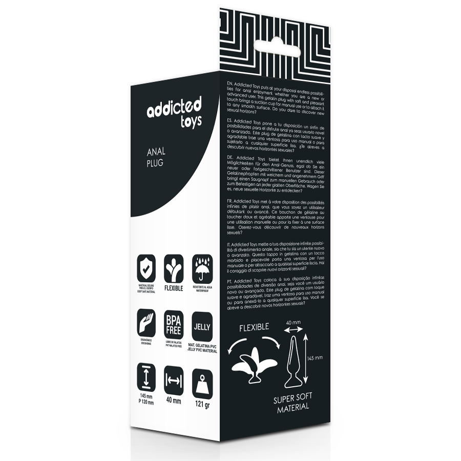 ADDICTED TOYS - PLUG ANAL 14.5 CM NOIR – Image 4