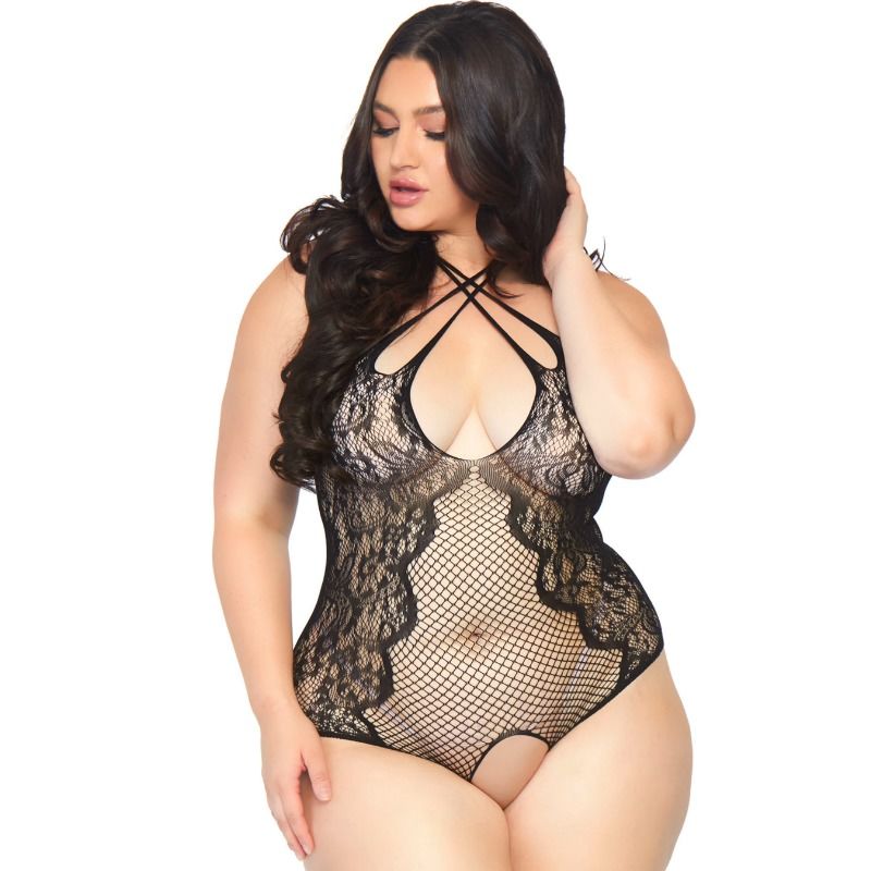 LEG AVENUE - TEDDY SANS CROTHLESS 1X-2X – Image 3