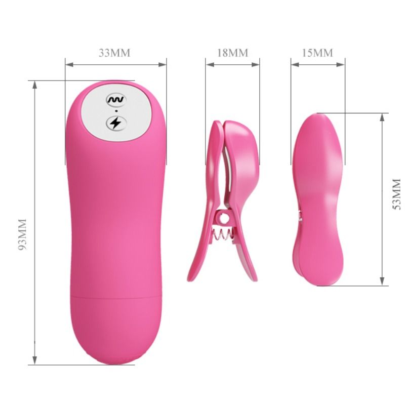 BAILE - PIZZAS ONDES ROMANTIQUES AVEC VIBRATION ET ÉLECTROCHOC FUCHSIA – Image 4