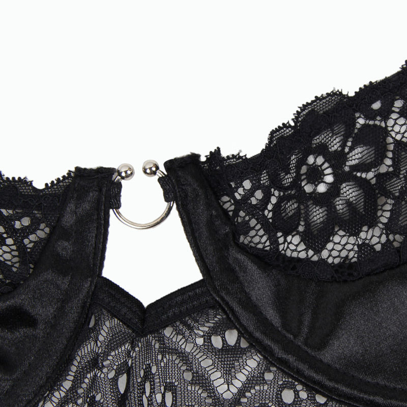 SUBBLIME - CORSET CORSET ET CEINTURE SUBBLIME NOIR S / M – Image 5