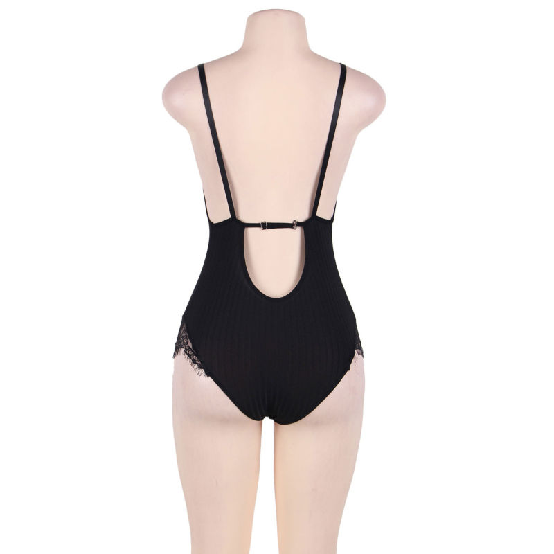 SUBBLIME - QUEEN PLUS TEDDY AVEC CLAIRS ET FRANGES NOIR – Image 3