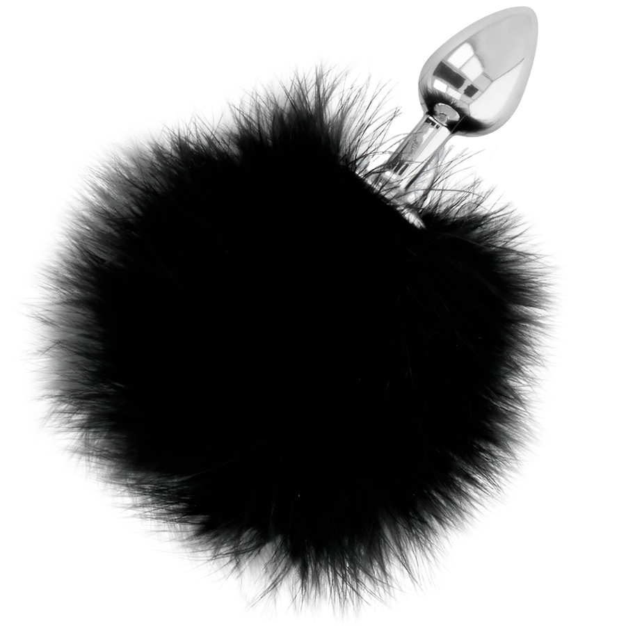 DARKNESS - PLUG EXTRA ANAL AVEC QUEUE NOIR 7 CM – Image 2