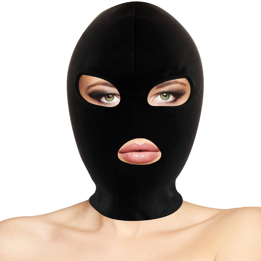 DARKNESS - MASQUE DE SOUMISSION BDSM BOUCHE ET YEUX NOIR – Image 2