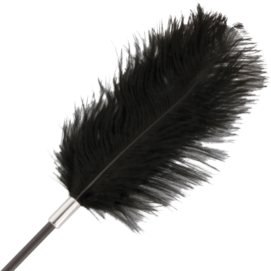 DARKNESS - FOUET PLUME DAMOUR NOIR 56 CM – Image 2