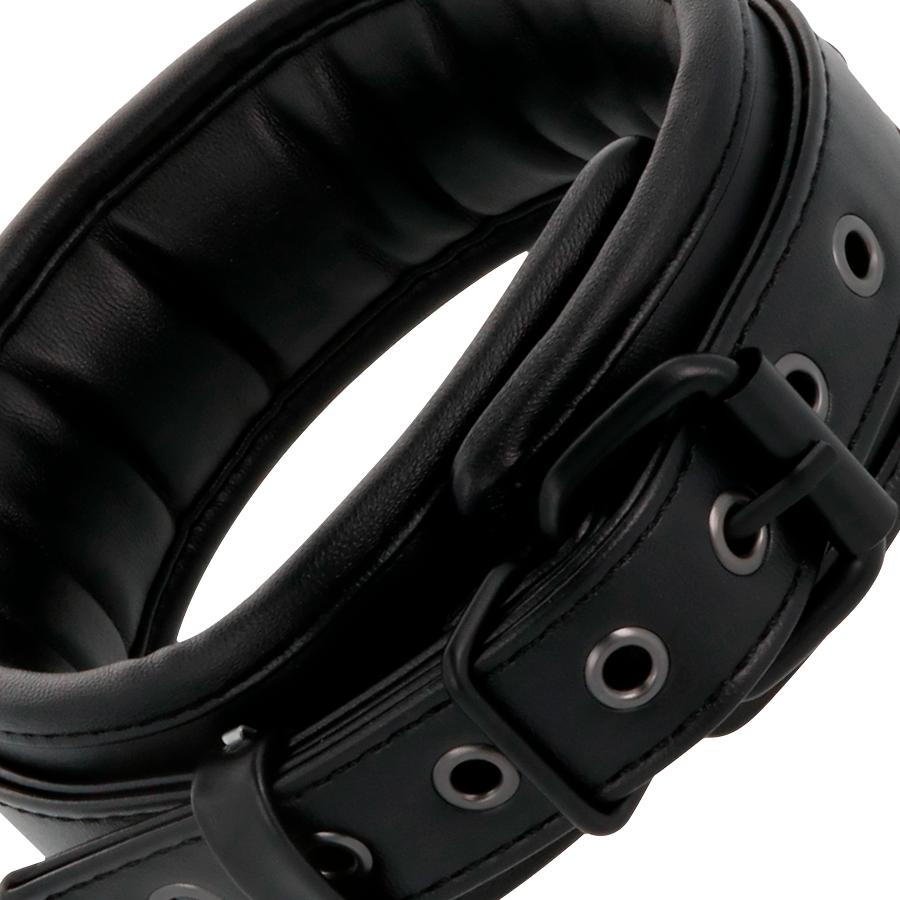DARKNESS - MENOTTES ET COLLIER EN CUIR NOIR – Image 9