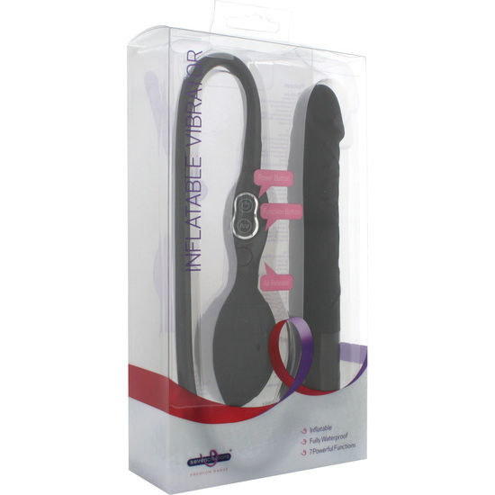 SEVEN CREATIONS - VIBRATEUR GONFLABLE NOIR – Image 2