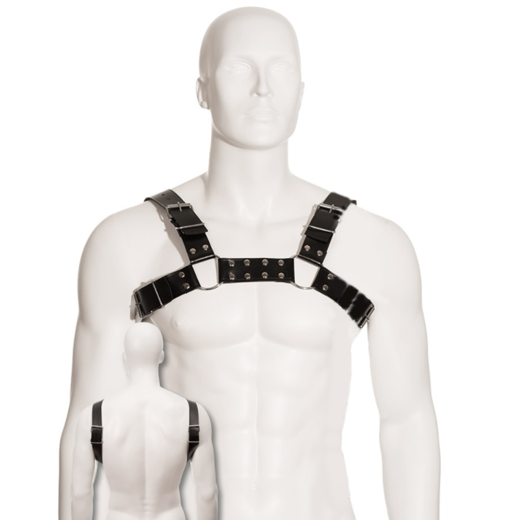 LEATHER BODY - HARNAIS BULL DOG NOIR – Image 2