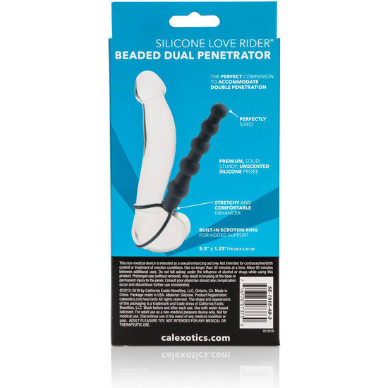 CALEXOTICS - PERLE DOUBLE PÉNÉTRATEUR NOIR – Image 3
