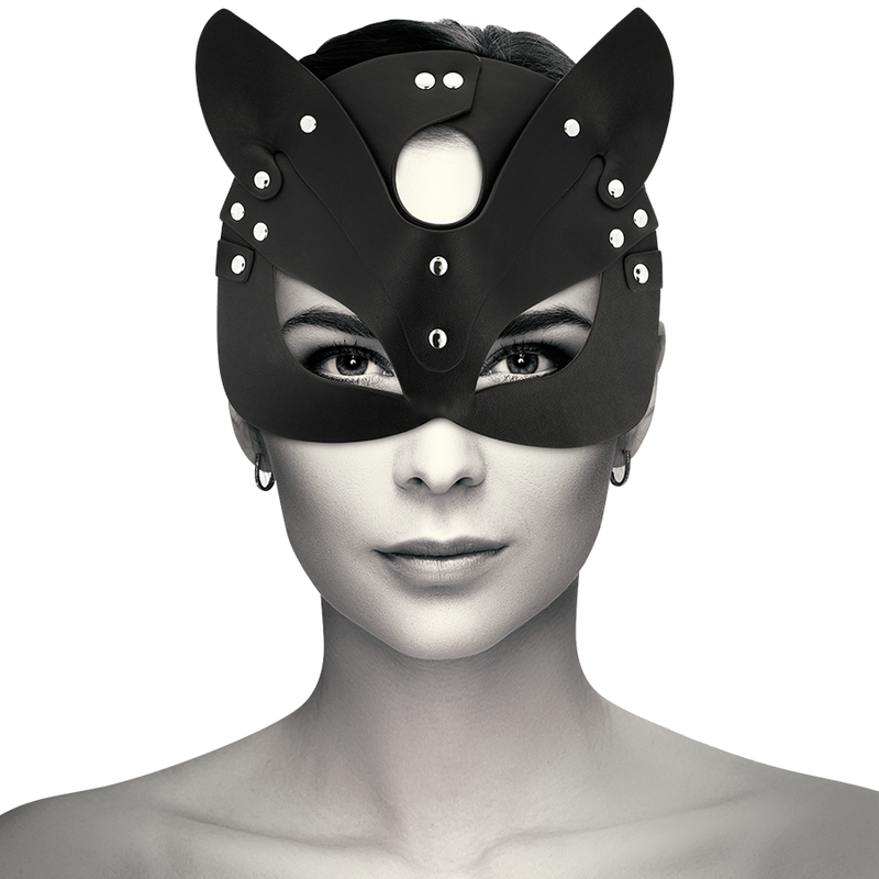 COQUETTE CHIC DESIRE - MASQUE EN CUIR VEGAN AVEC OREILLES DE CHAT – Image 2