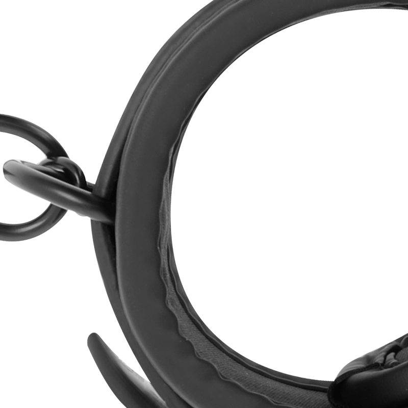 FETISH SUBMISSIVE - POSITION MAÎTRE AVEC 4 MENOTTES DOUBLÉES DE NOPRÈNE – Image 9