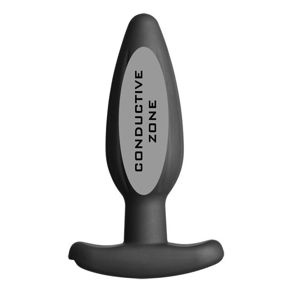 ELECTRASTIM - SILICONE NOIR ROCKER BUTTT PLUG MOYEN – Image 5