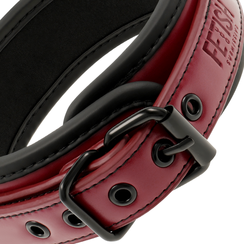 FETISH SUBMISSIVE DARK ROOM - COLLIER CHAÎNE DOUBLURE EN NÉOPRÈNE – Image 3