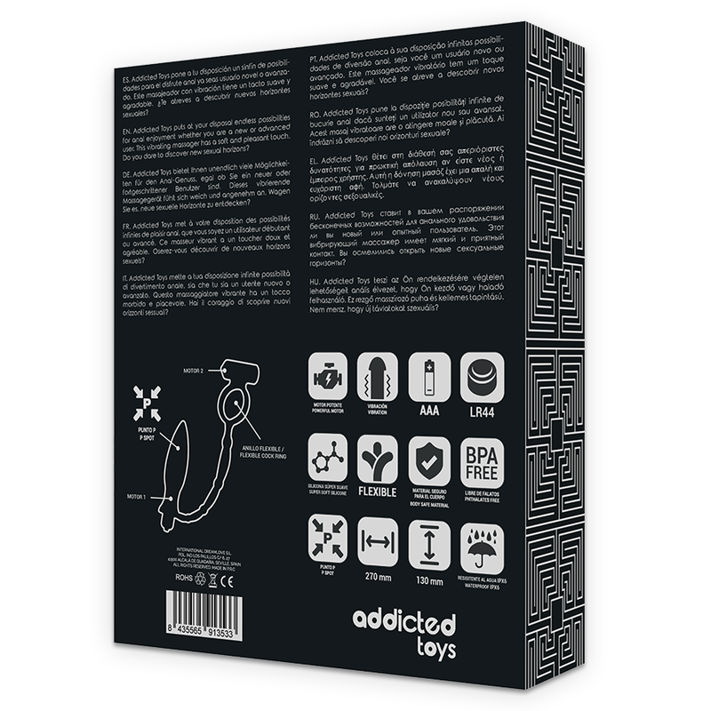 ADDICTED TOYS - PLUG ANAL AVEC ANNEAU VIBRANT – Image 7