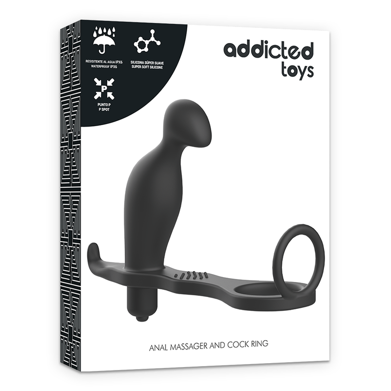 ADDICTED TOYS - PLUG ANAL AVEC ANNEAU EN SILICONE NOIR 12 CM – Image 6