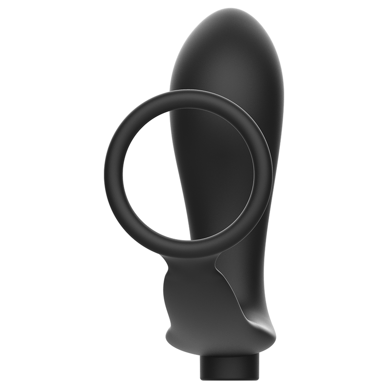 ADDICTED TOYS - ANNEAU PÉNIS AVEC TÉLÉCOMMANDE PLUG ANAL NOIR RECHARGEABLE – Image 6